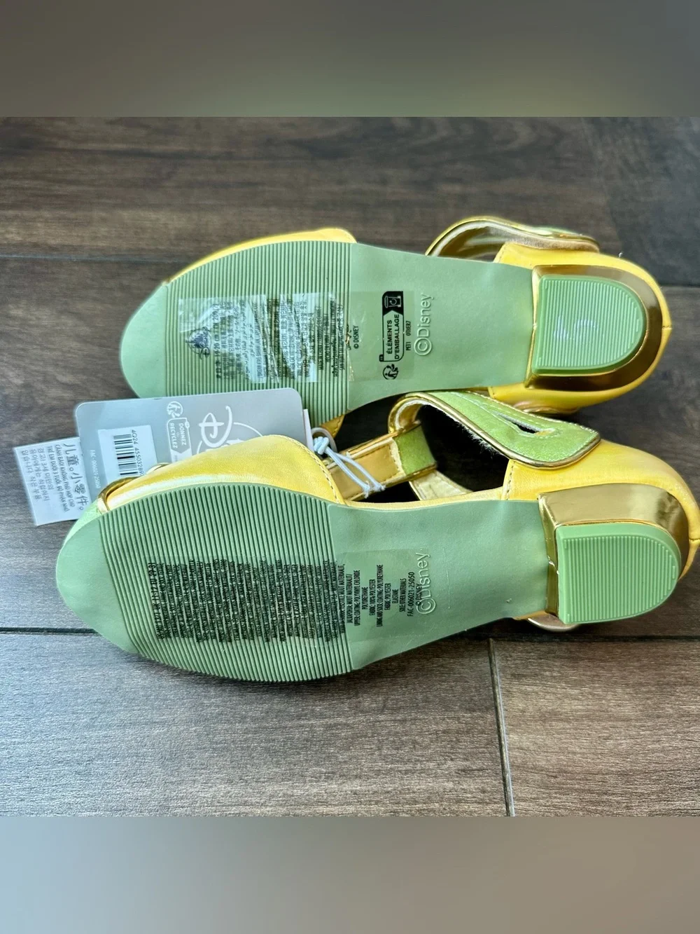 Disney Store Princess Tiana Dress Up Shoes - Girls 13/1 - NWT - Costume Shoes